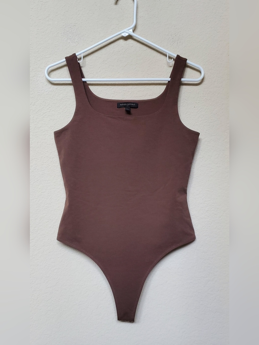 Banana Republic Brown Tank One-Piece Bodysuit. Size Small